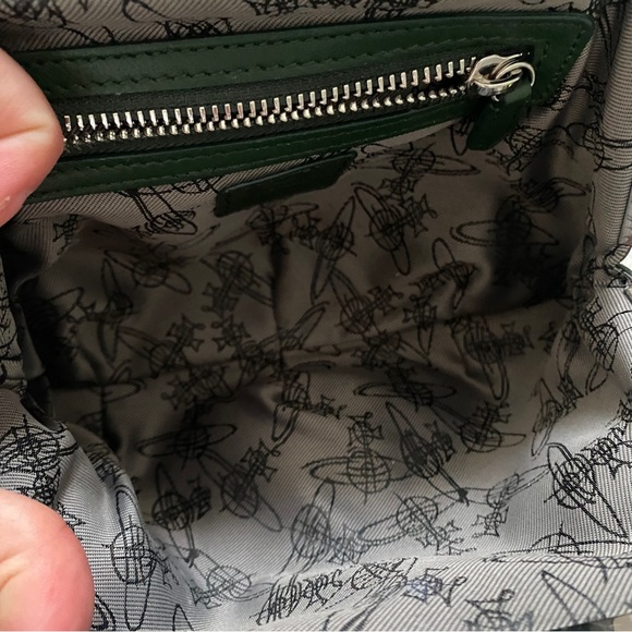 Vivienne Westwood Green Leather Crossbody - Picture 13 of 14